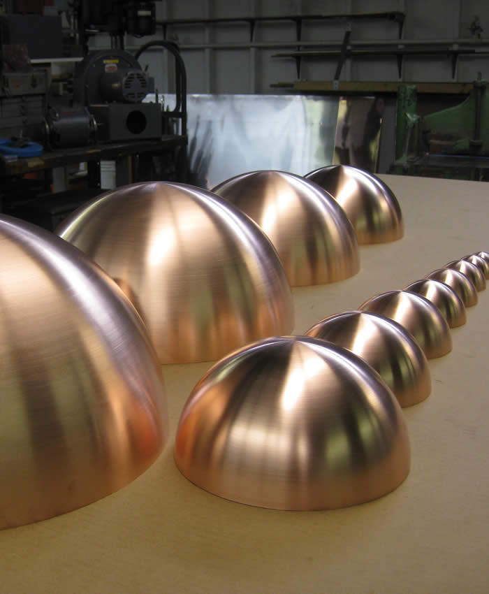 Copper Inner Shell Copper Hemispheres - New England Copperworks
